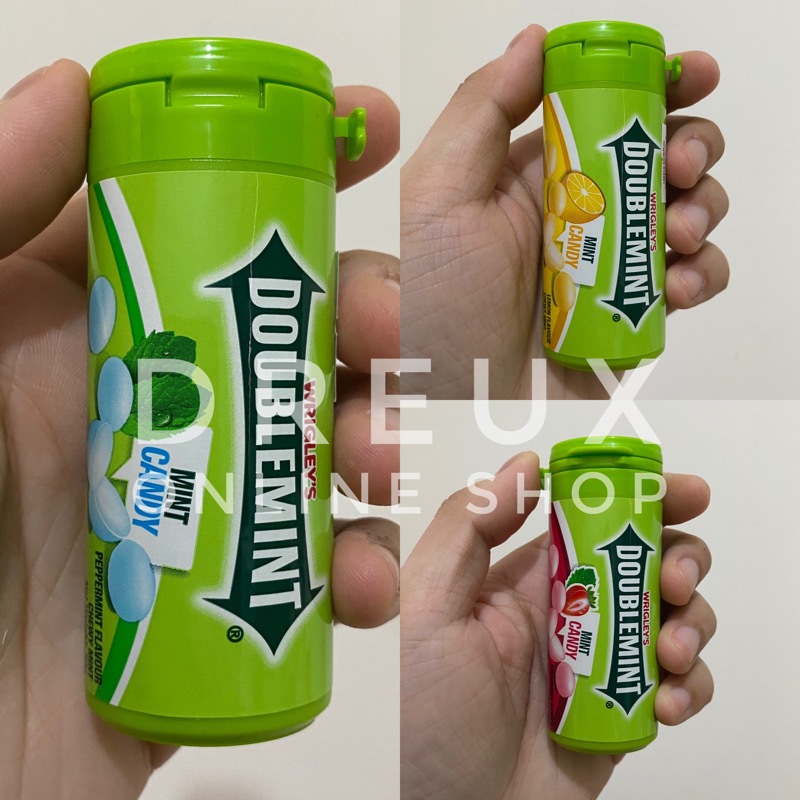 

[IMPORT] WRIGLEY'S Doublemint Chewy Mint Candy 30gr / Tube