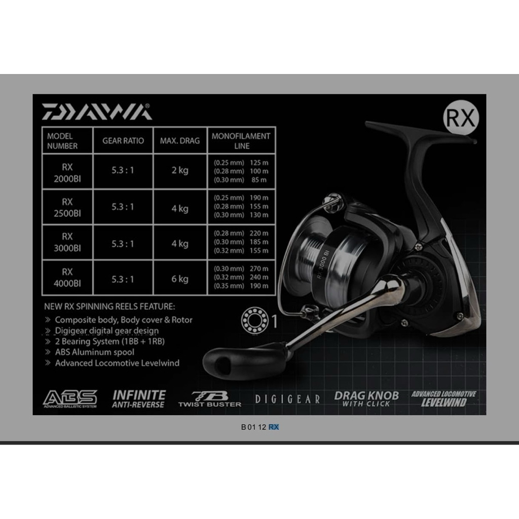 REEL DAIWA RX 3000-4000 BI