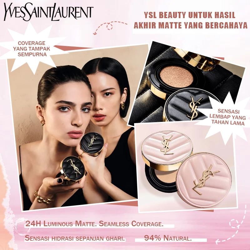 YSL Cushion New Touch Eclat Glow Pact Cushion LE Cushion Encre De Peau YSL Luminous Matte Cushion Fo