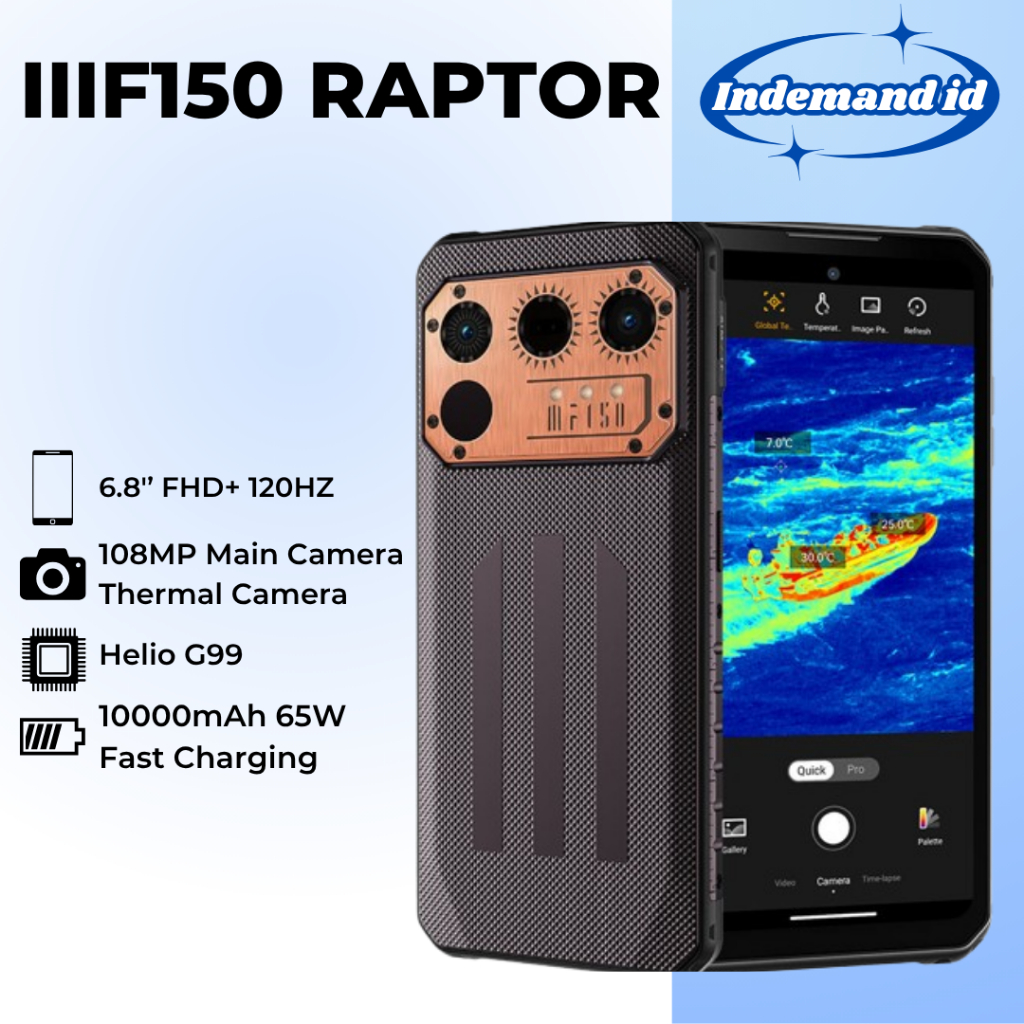 IIIF150 Raptor 12GB 256GB 10000mAh 65W Thermal Camera Night Vision