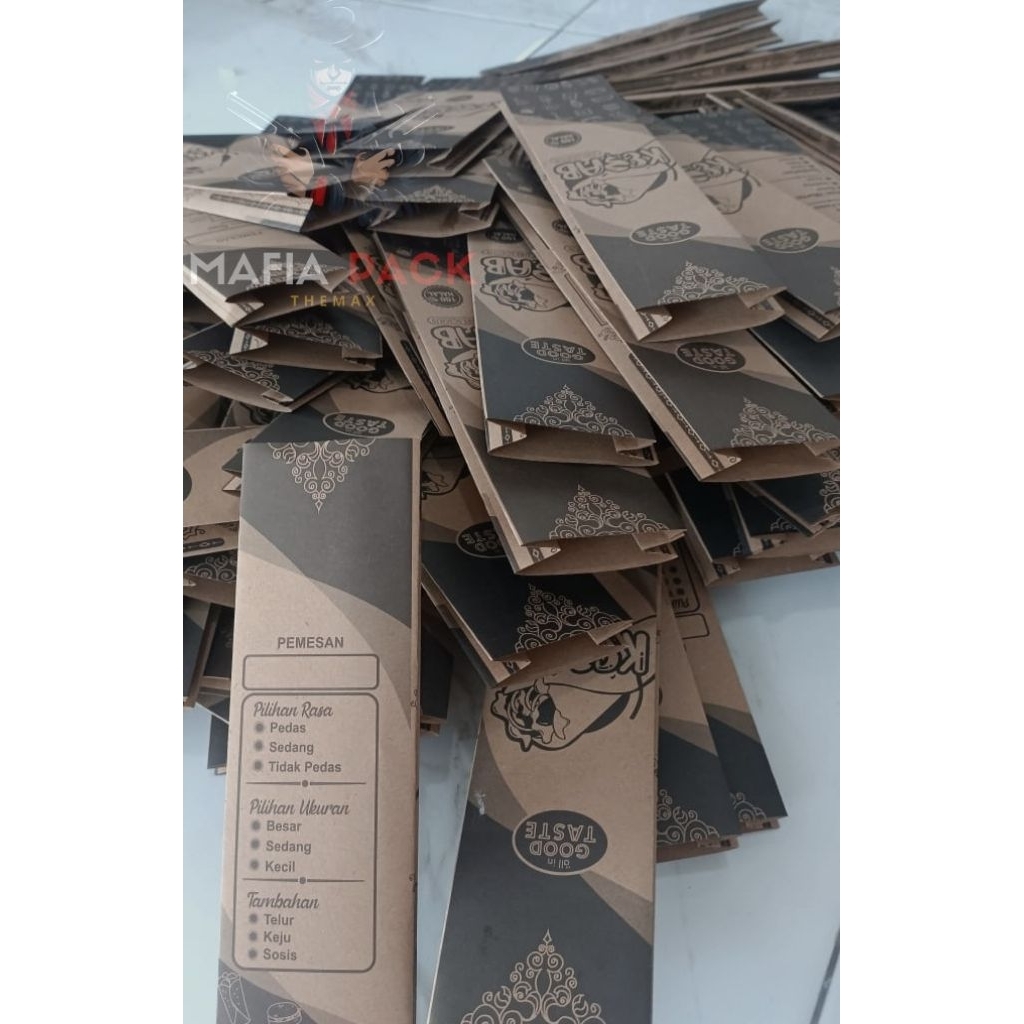 

KEMASAN KEBAB (ISI 100 PCS) HARGA EKONOMIS KUALITAS PREMIUM SIZE 27*7*4 CM TERBAIK KOTAK KERTAS KEBAB