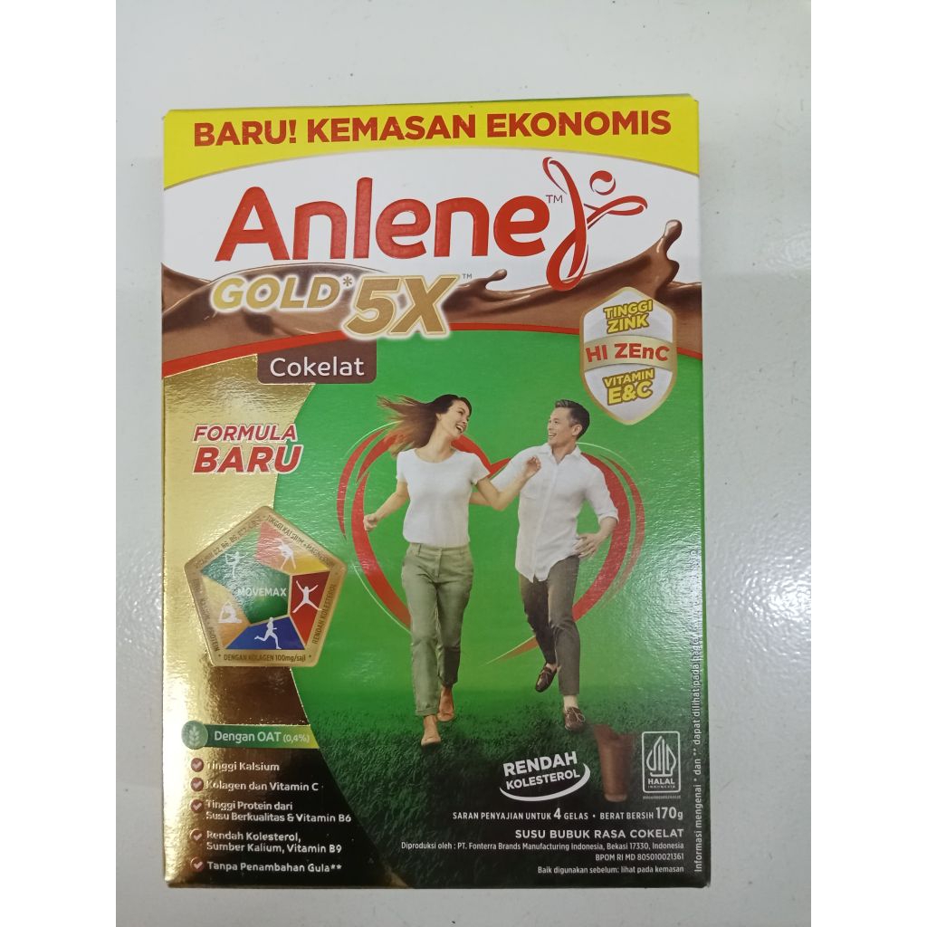 

Anlene gold 5x coklat 170gr