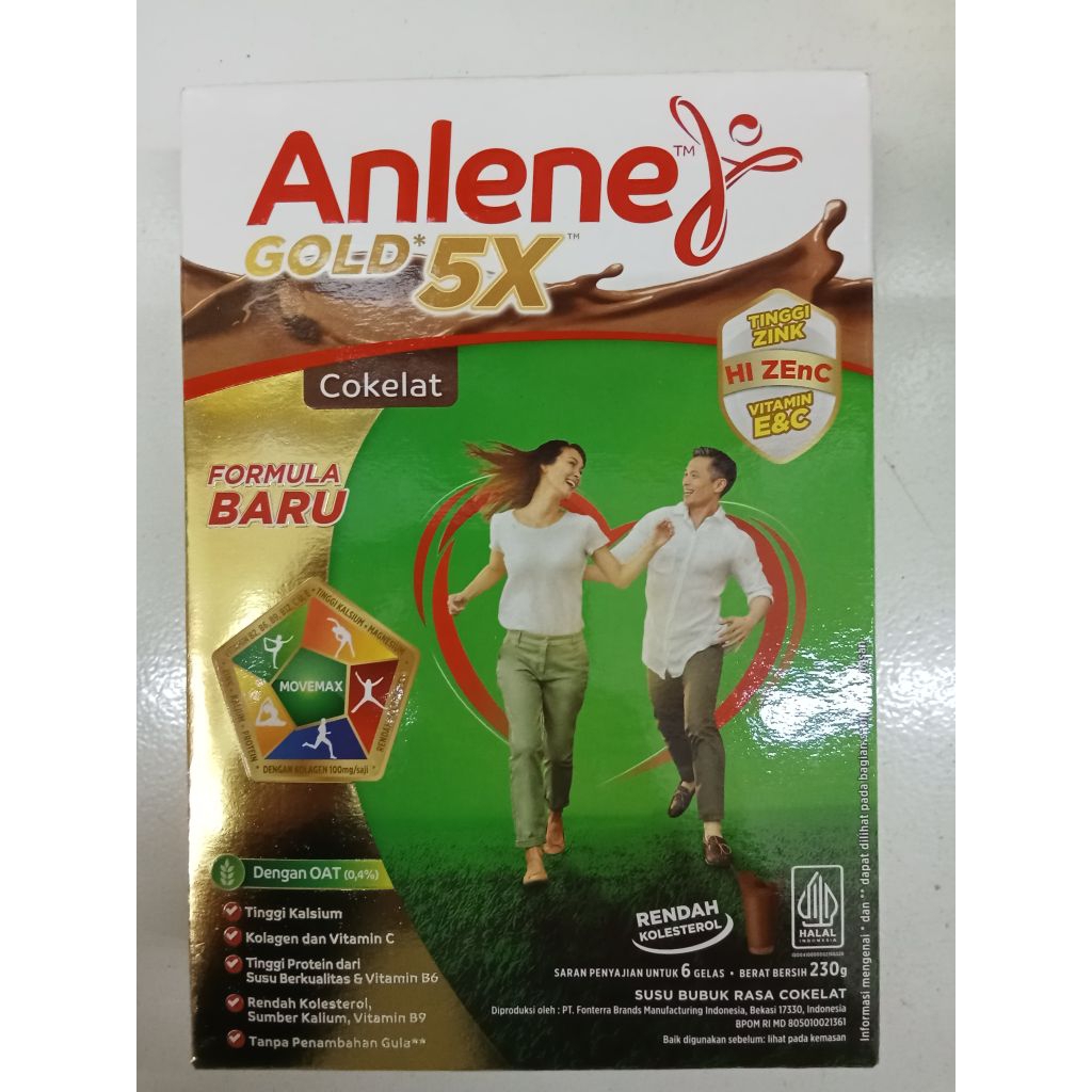 

Anlene gold 5X coklat 240gr