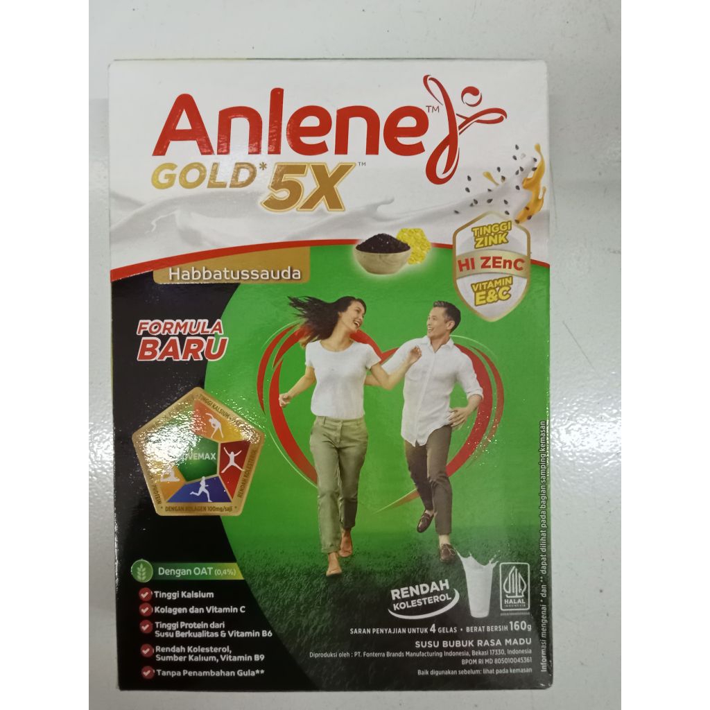 

Anlene gold 5X habbatussauda 160gr