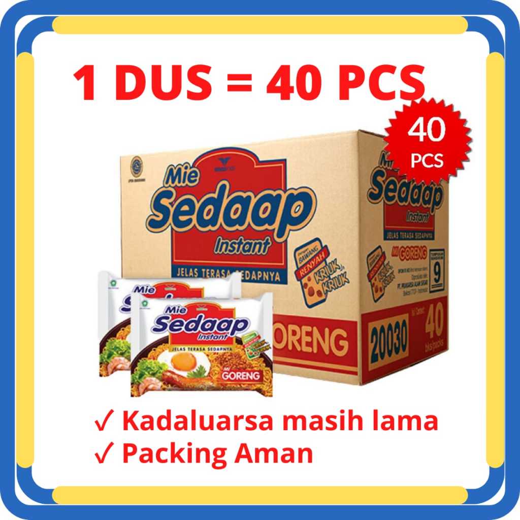 

MIE GORENG SEDAAP 1 KARTON ISI 40 PC