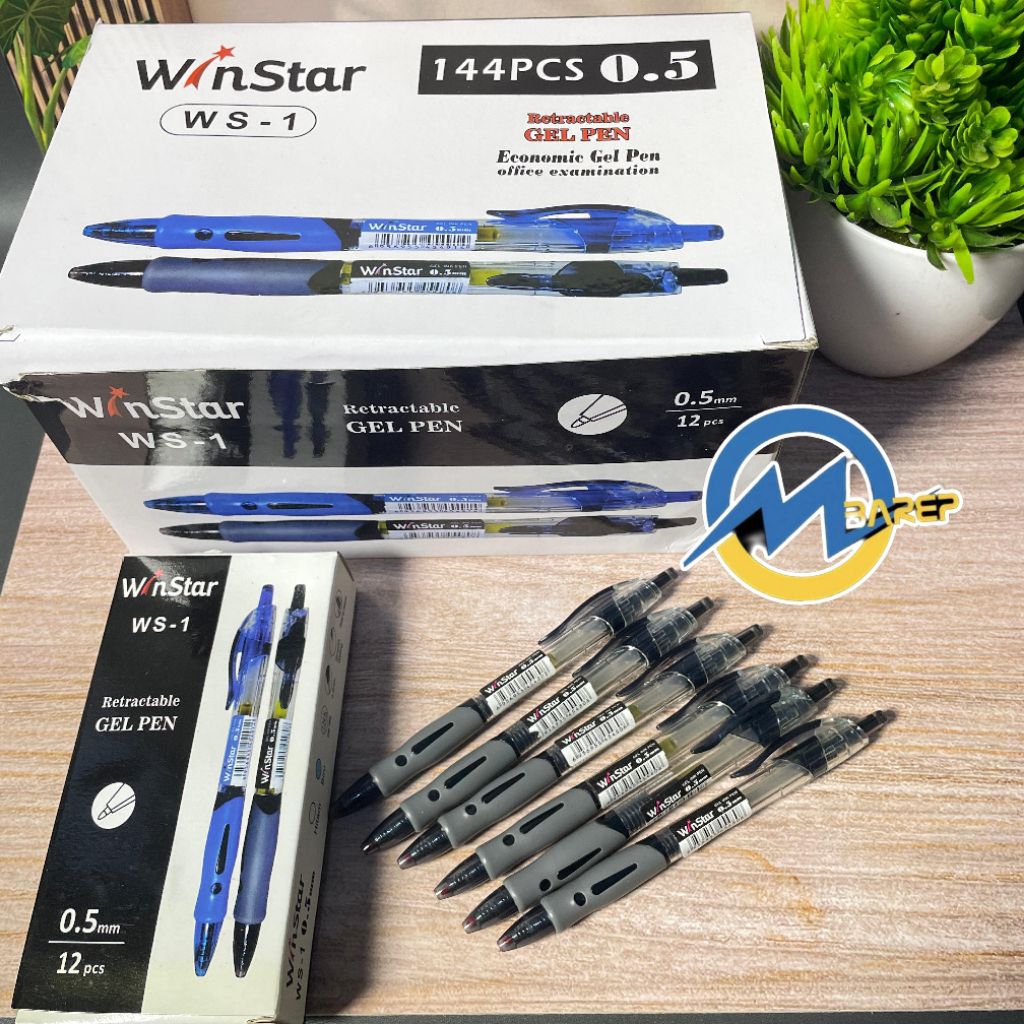 

Pulpen Gel Winstar-Gel Pen Winstar-Pulpen Cair 0.5 MM