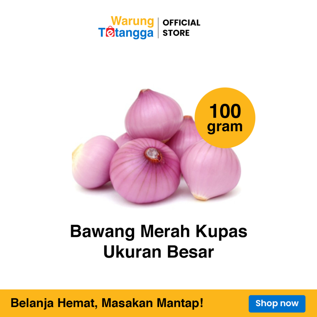 

Bawang Merah Kupas 100 gr / Bawang Merah Super