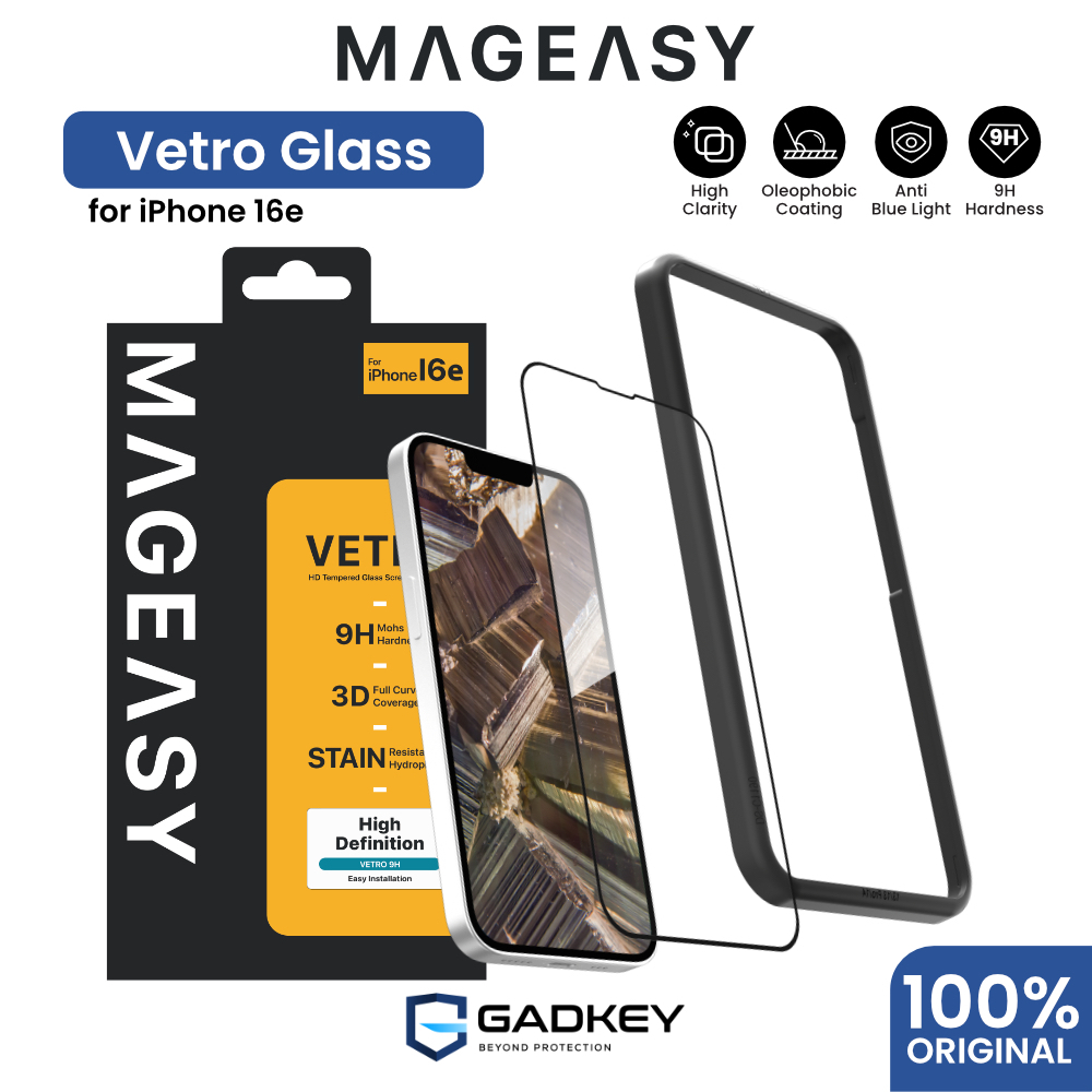 Tempered Glass iPhone 16e MagEasy Vetro Anti Gores Screen Guard Protector
