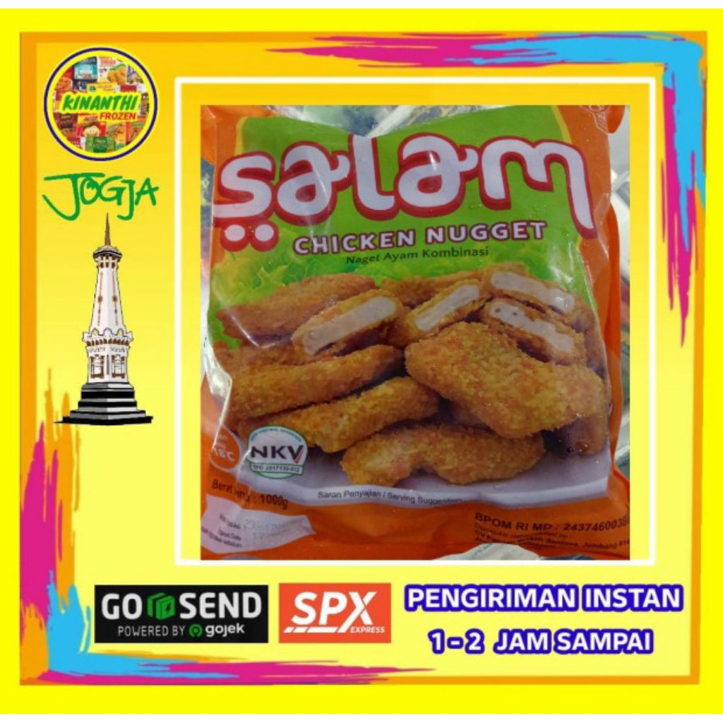 

Salam Nuget Ayam 1kg,Jogja Frozen