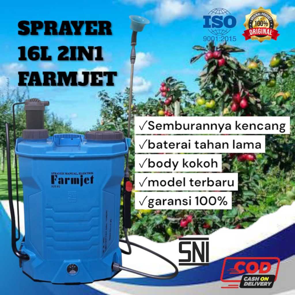 POMPA SPRAYER  2IN1 16 LITER FARMJET (501)