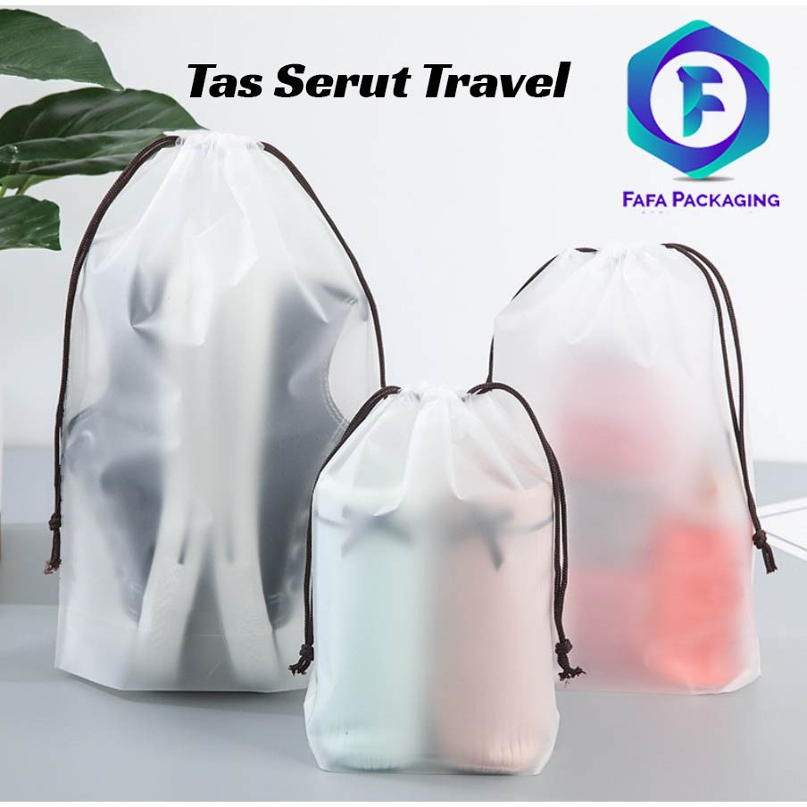 Travel Pouch Organizer Serbaguna Tas Serut Kosmetik Anti Air Travel Bag
