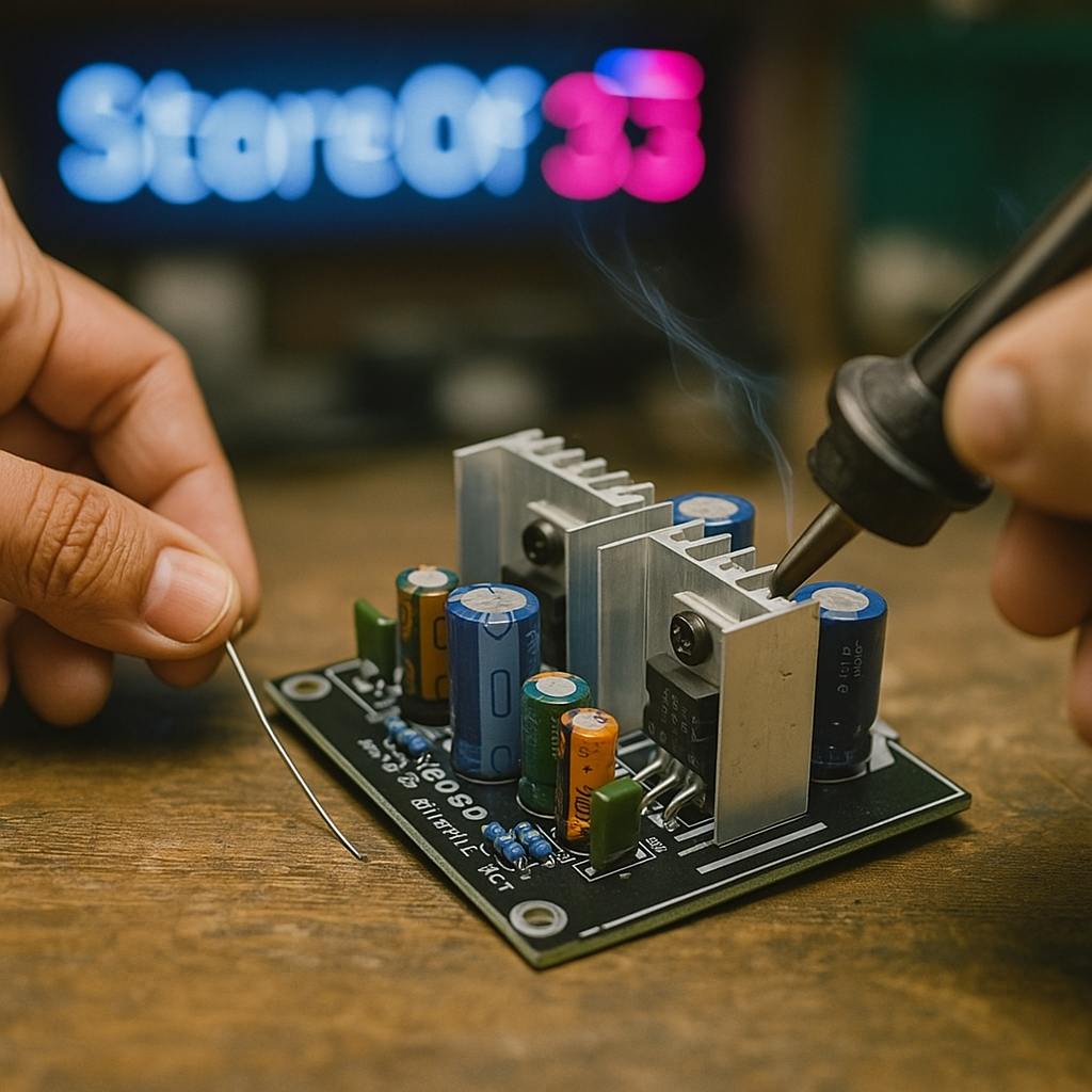 Power amplifier TDA 2003 stereo 2x10watt tda2003 ampli tda 2003 stereo - Store Of 33