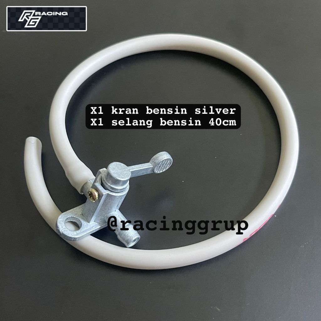 PromooSelang Bensin + Keran Bensin Silver CB150R CB100 Supra X Supra110 Supra125 Revo Absolute Blade