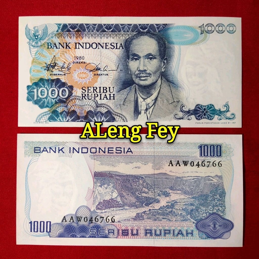 uang kuno 1000 Rupiah Sutomo 1980