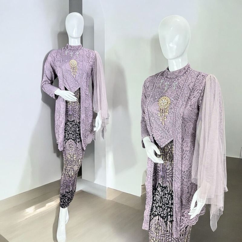 Kebaya Kutu Baru Modern Kutu Baru Alena Kebaya Modern Bahan Burkat Katun Premium