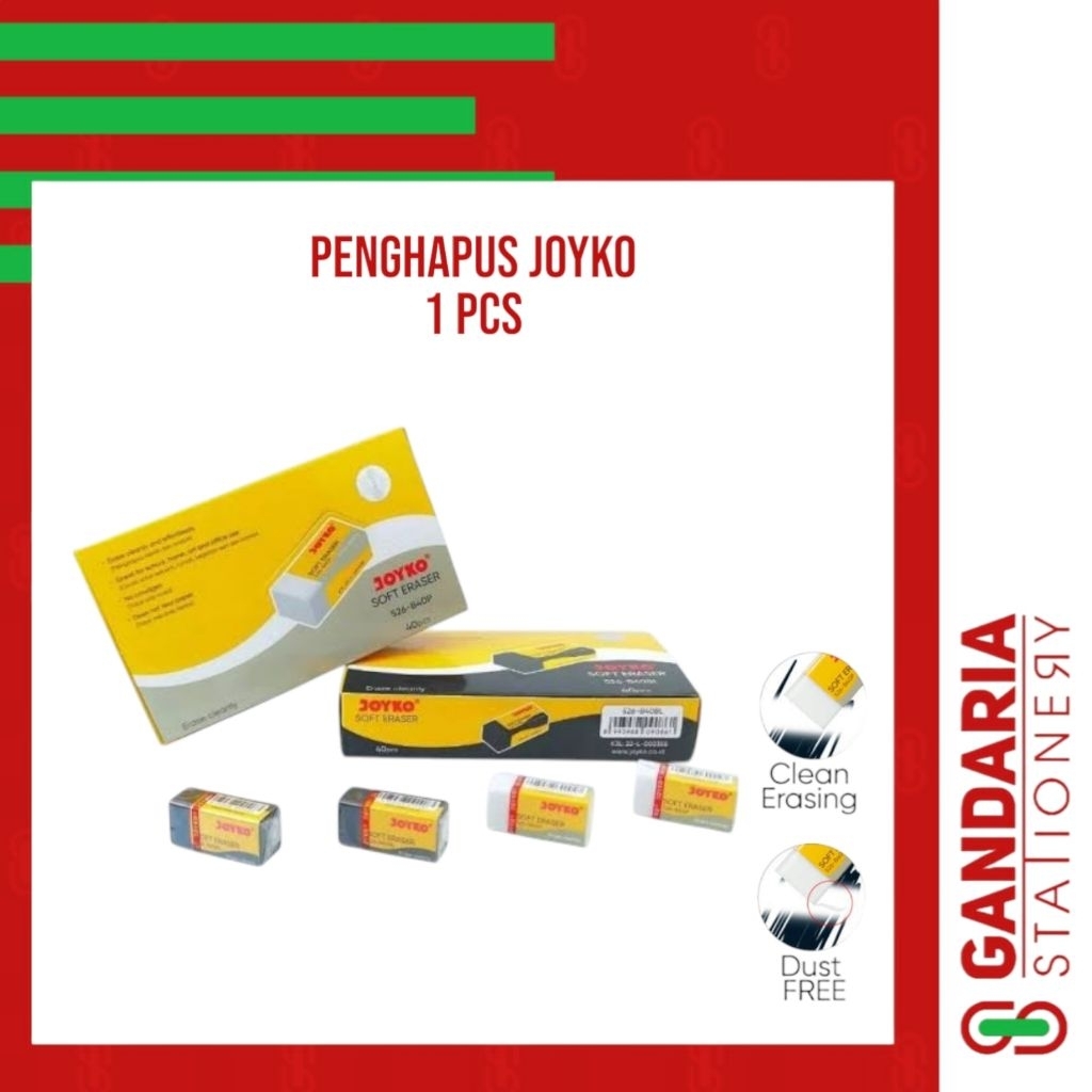

Penghapus Pensil / Eraser Pencil / Stip JOYKO ER-110 S26 - Hitam dan Putih