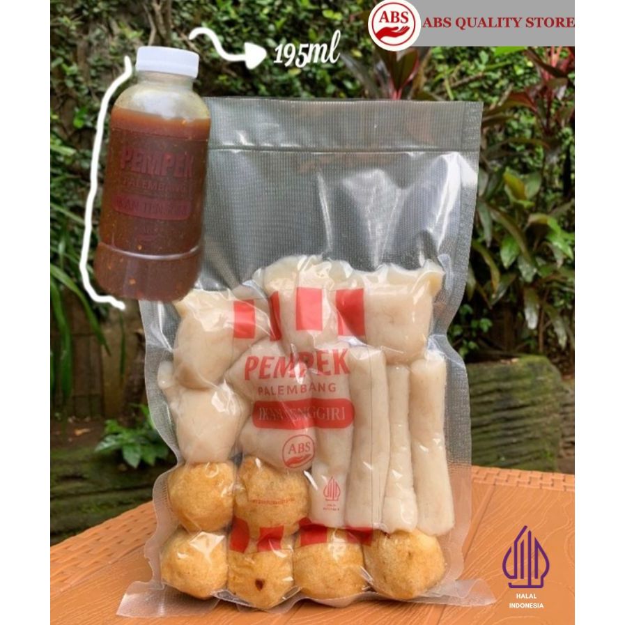 

Pempek Paket Pas Berdua Pempek Telur / Lenjer / Adaan 18pcs Ikan Tenggiri Asli - Free Cuko 195ML