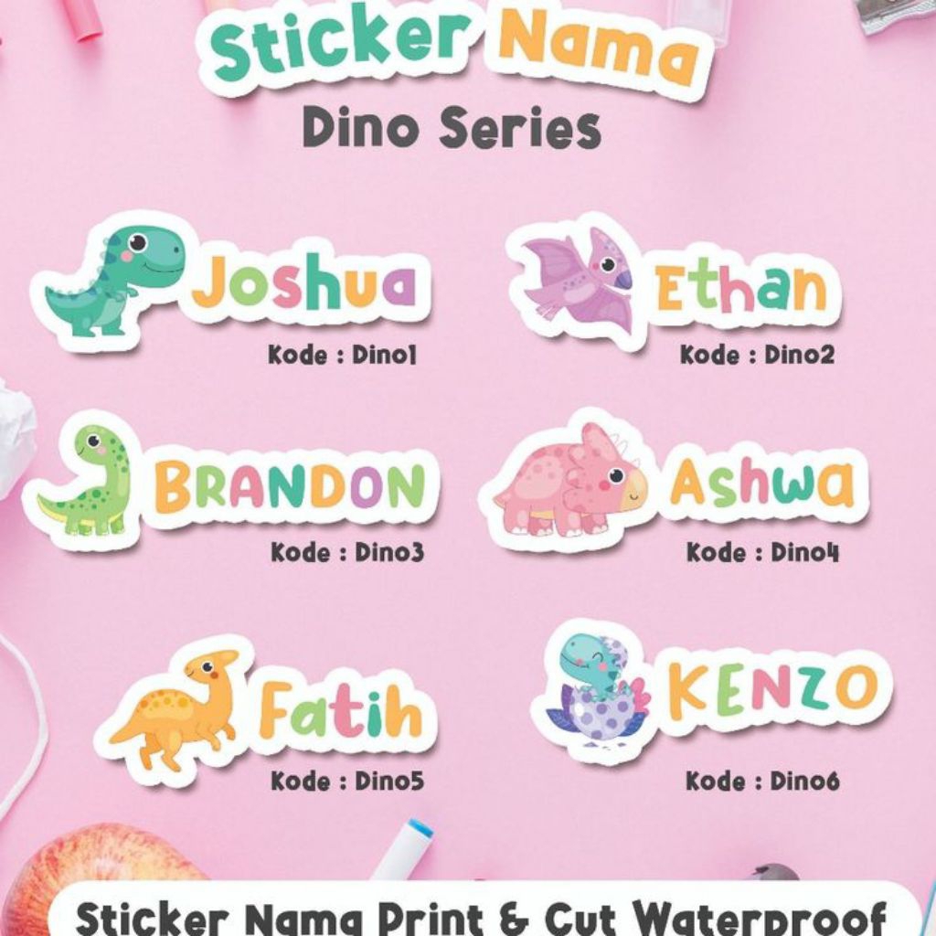 

stiker nama buku tulis