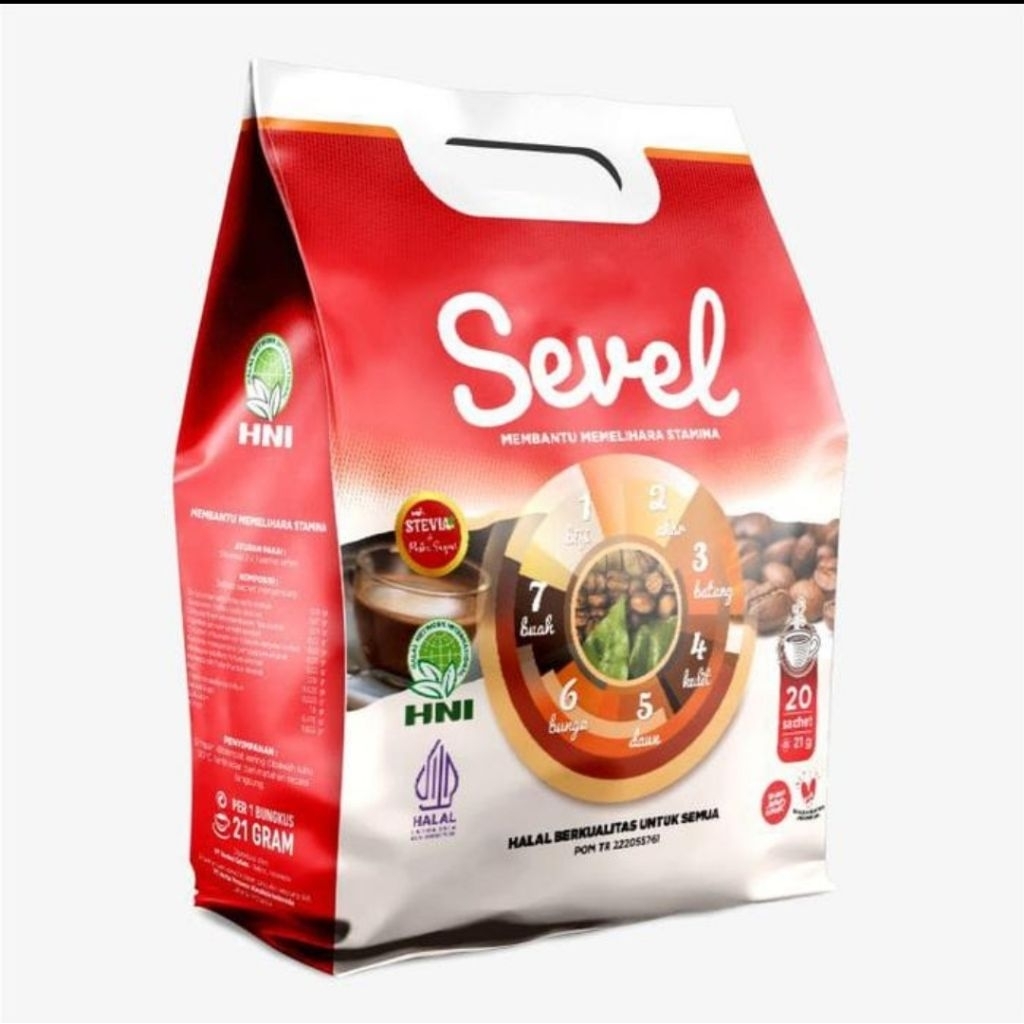 

kopi sevel 1pouch isi 20 sachet 7 elemen