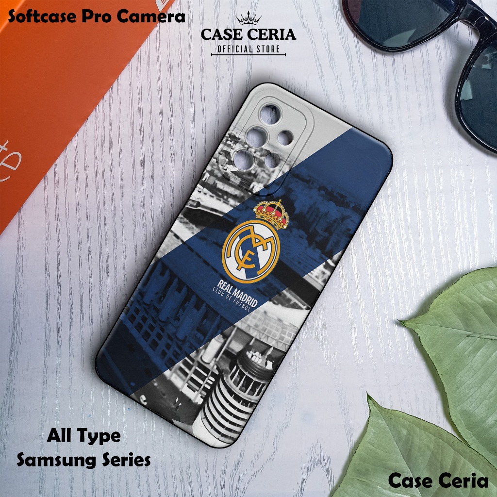 Case For Samsung A13 4G/ A23 4G/ A23 5G – Casing HP Motif Club Bola – Softcase Pro Camera – Silikon