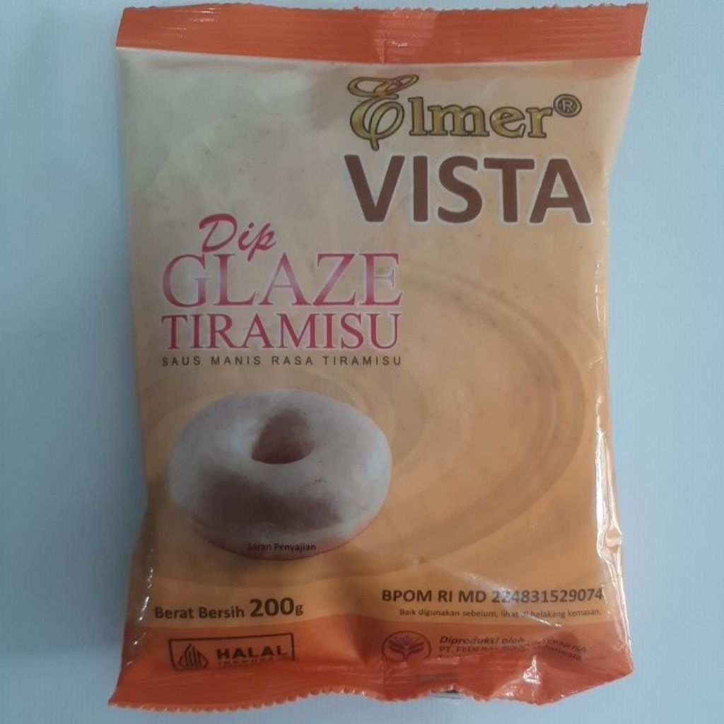 

ELMER DIP GLAZE VISTA TIRAMISU 200 GRAM