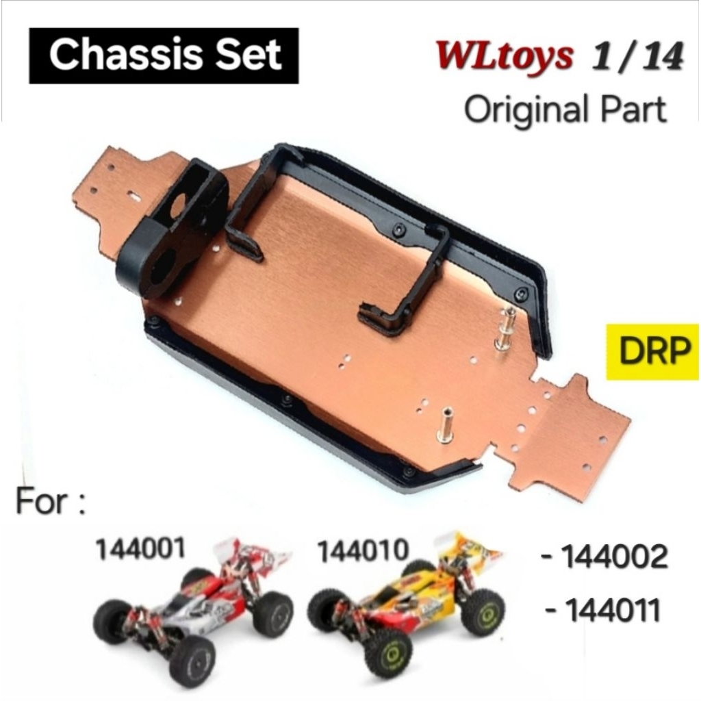 DRP Chassis Casis Metal WL 144001 144010 144011 Wltoys Original Part 1/14