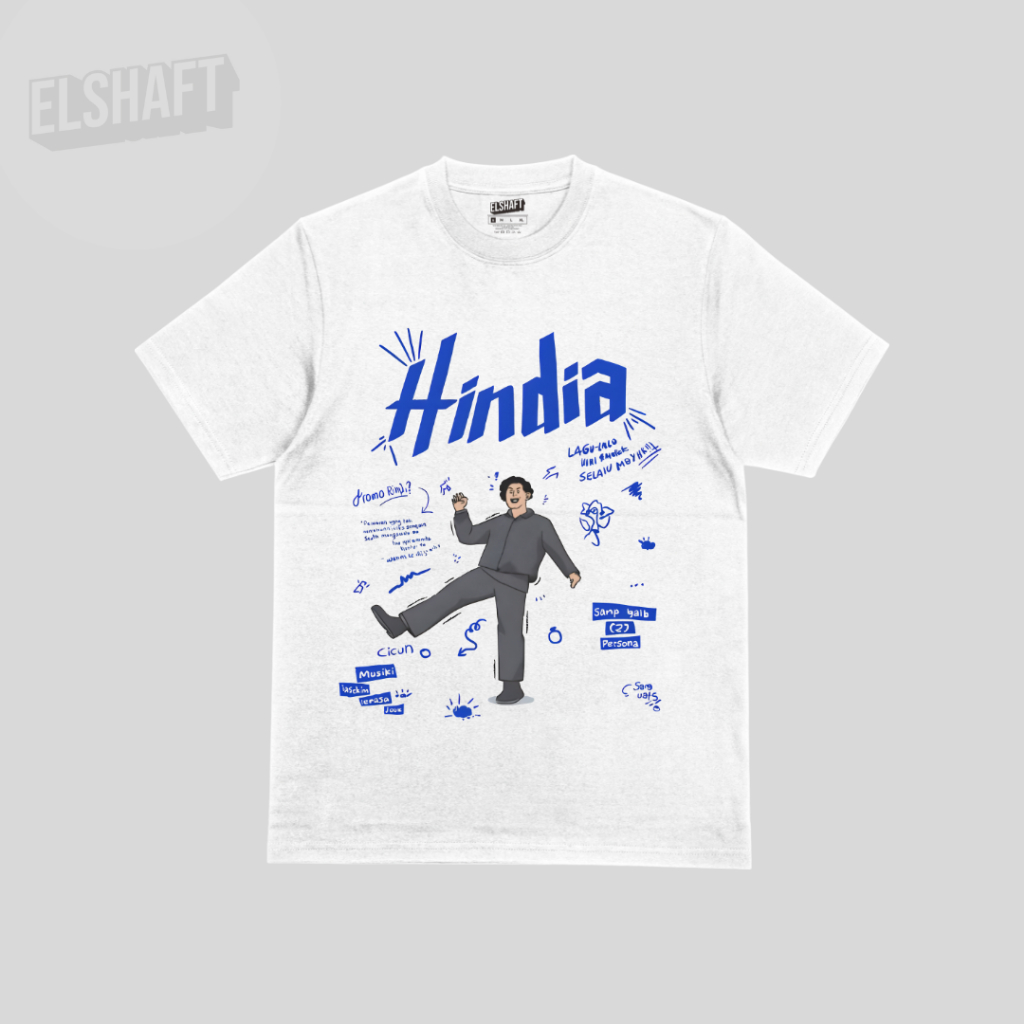 T-shirt - Hindia / Kaos Distro Pria Original / Baju Kaos Pria Wanita / T-Shirt Elshaft Cloth