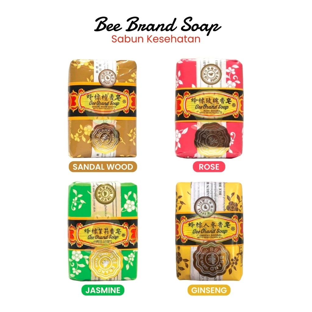 Sabun Mandi Batang Bee & Flower Brand Soap / Cap Tawon 80 gram Halal