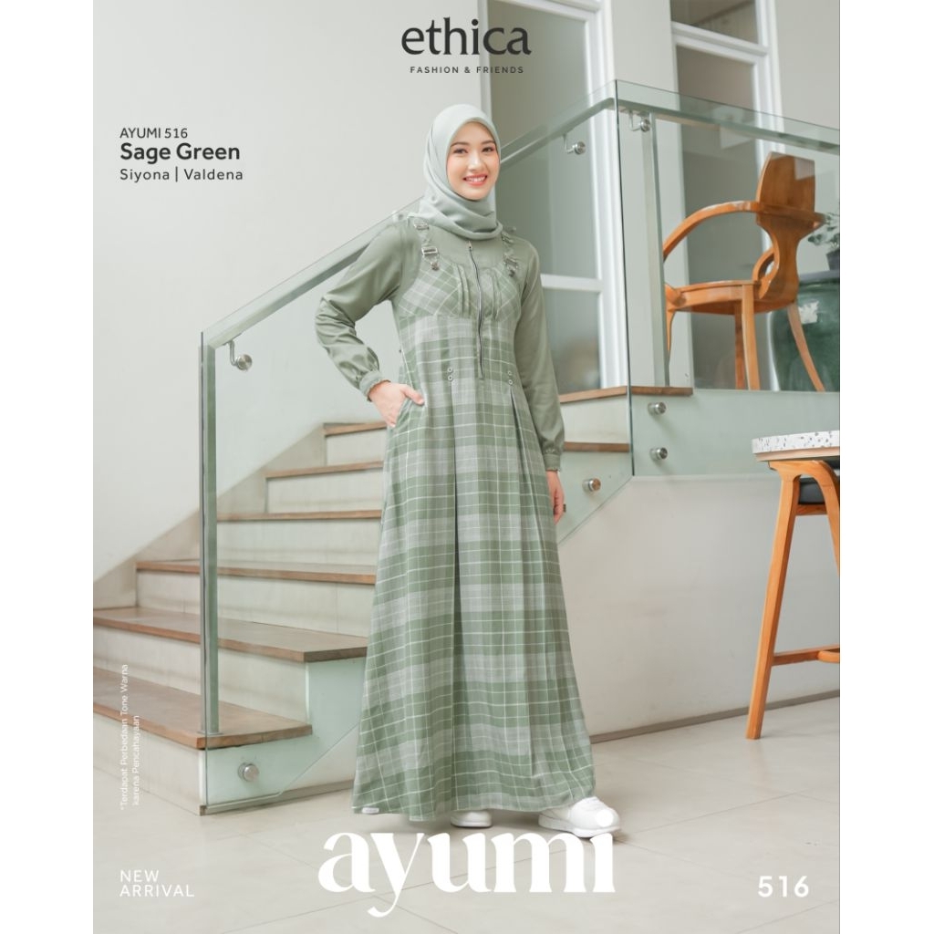 ETHICA AYUMI 516 gamis wanita simple dan elegan
