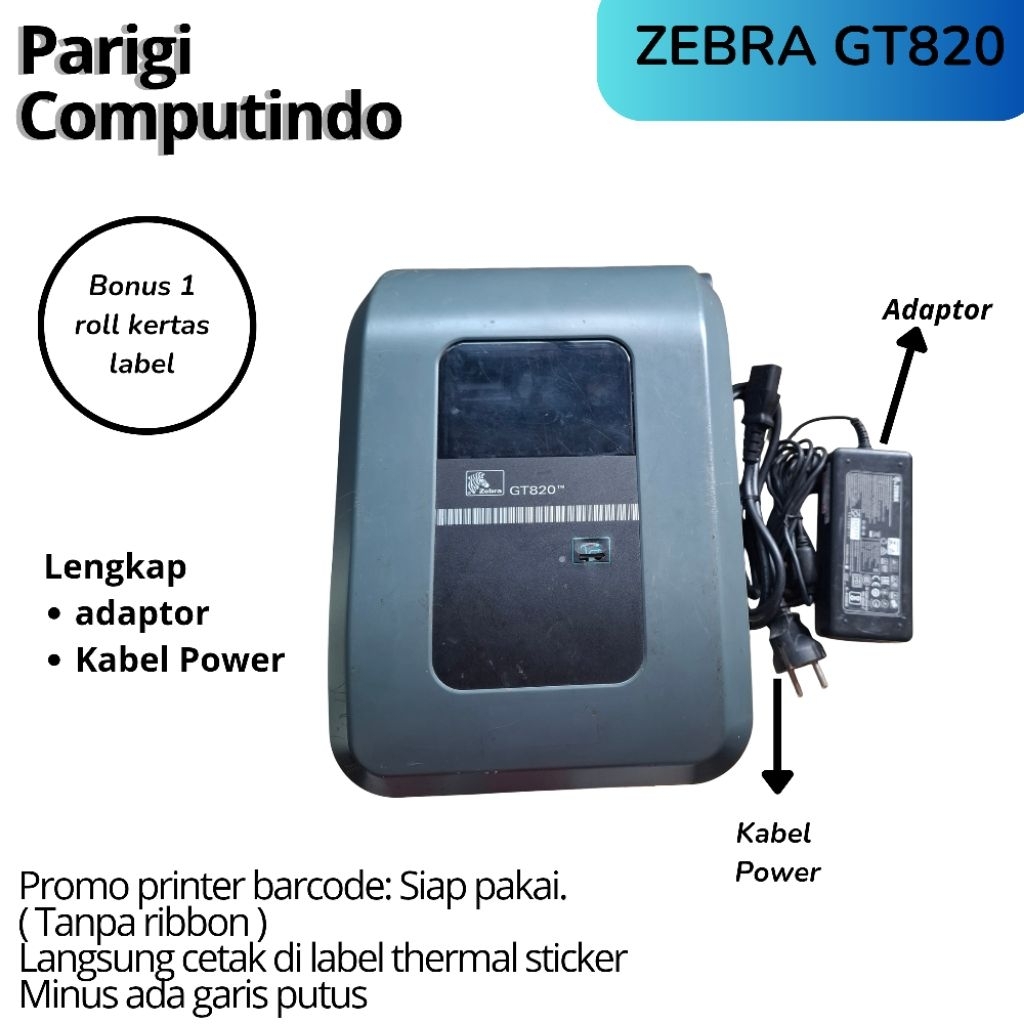Printer Resi Thermal zebra GT820 Printer Thermal label