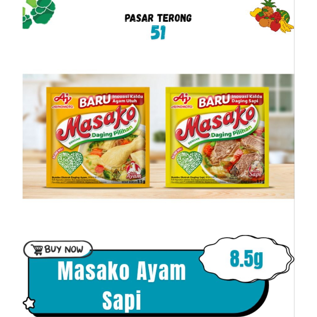 

Masako 1 Gantung Ayam/Sapi Makassar