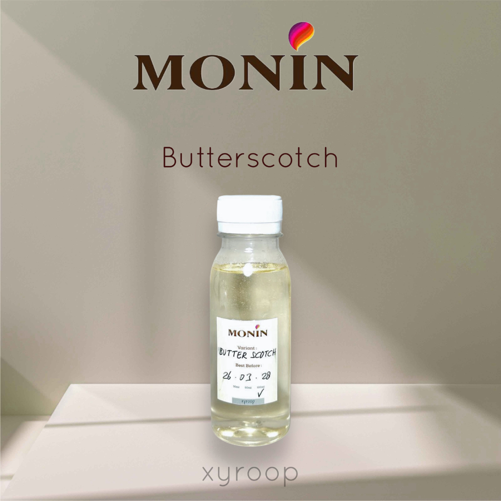

Monin Syrup Repack Butterscotch Coffee Sirup 30ml 50ml 100ml