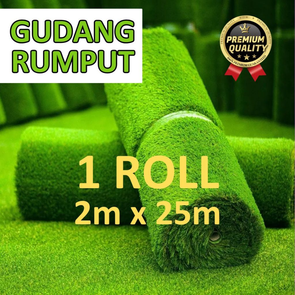 RUMPUT SINTETIS / RUMPUT BUATAN / RUMPUT PALSU HARGA ROLL UNTUK DEKORASI TAMAN DAN PLAYGROUND