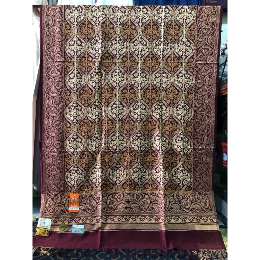 SORBAN KASHMIRI JAGUAR SULAM BORDIR PREMIUM SORBAN HABIB SHAWL FULL BORDIR