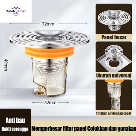 Saringan Got Kamar Mandi Anti Bau Tikus Wastafel Kamar Mandi Saluran Toilet Penutup Lubang Saluran A