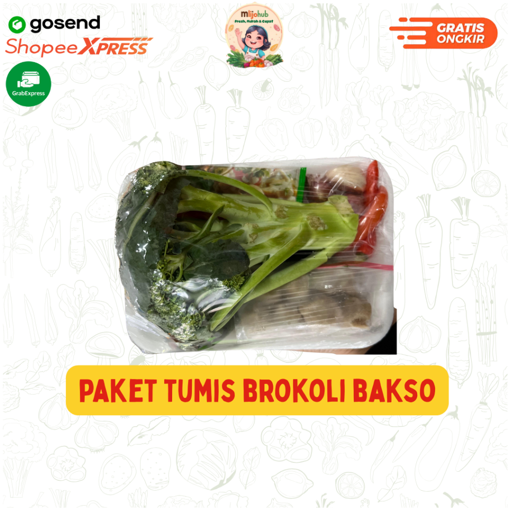 

Paket Tumis Brokoli Bakso - Pengiriman Instan - Fresh Mlijohub Malang