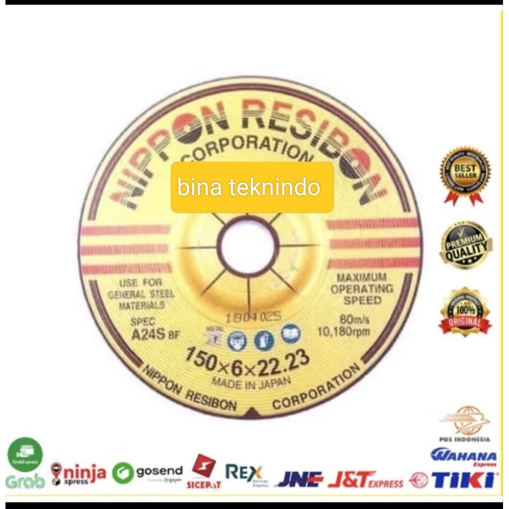 Batu Grenda 6” poles Nippon Resibon. batu grenda poles nippon resibon. batu grenda nippon resibon. b