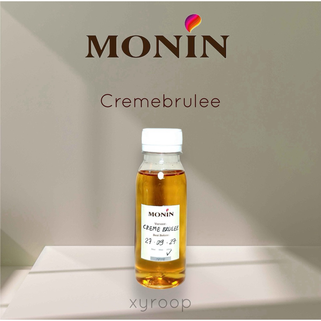 

Monin Syrup Repack Cremebrulee Coffee Sirup 30ml 50ml 100mlm
