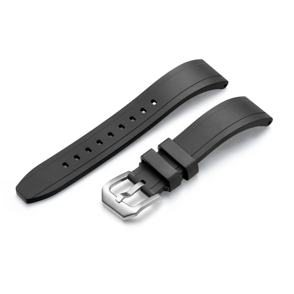 22mm CRAFTER BLUE UX03 Hitam Black Universal Rubber Strap