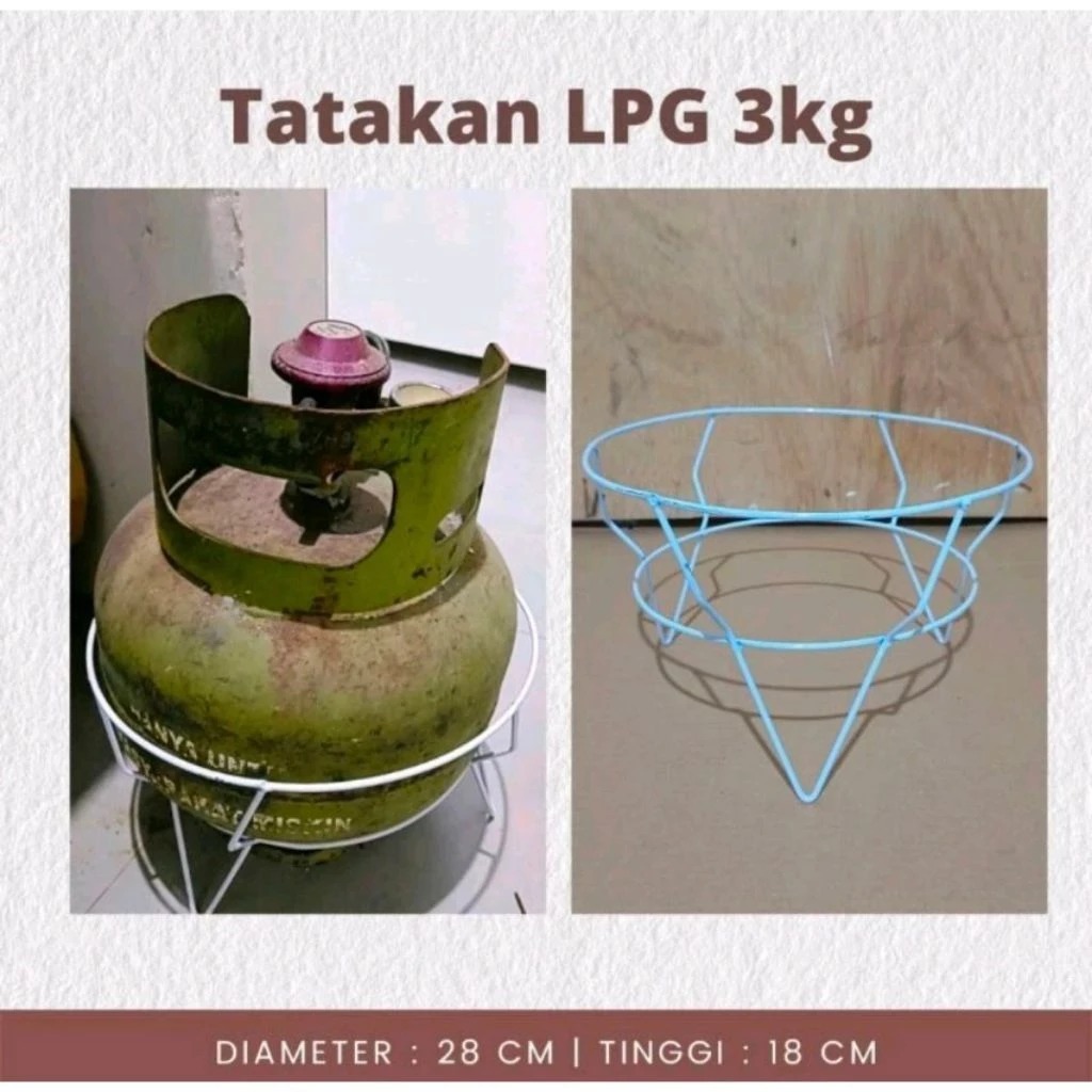 UnikOfficial - Tatakan Gas Elpiji Lpg Tempat Menaruh Gas Melon 3kg Tatakan Serbaguna