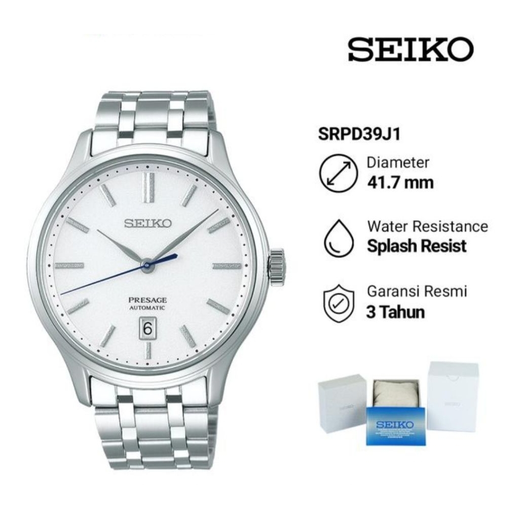 Seiko Presage SRPD39J1 Japanese Garden Automatic Jam Tangan Pria Original