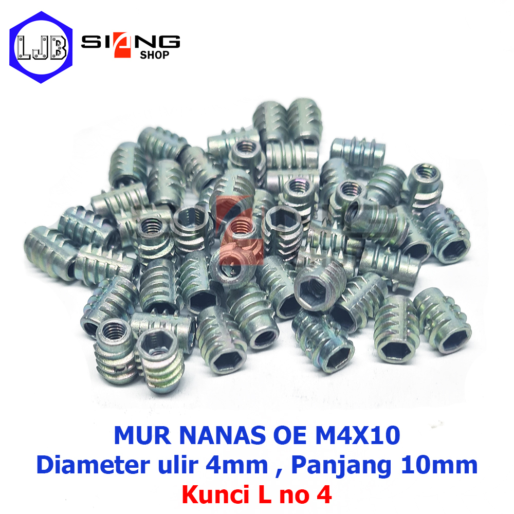 Per 100bj Mur Nanas OE M4x10 (Mur Furniture, Mur Tanam)