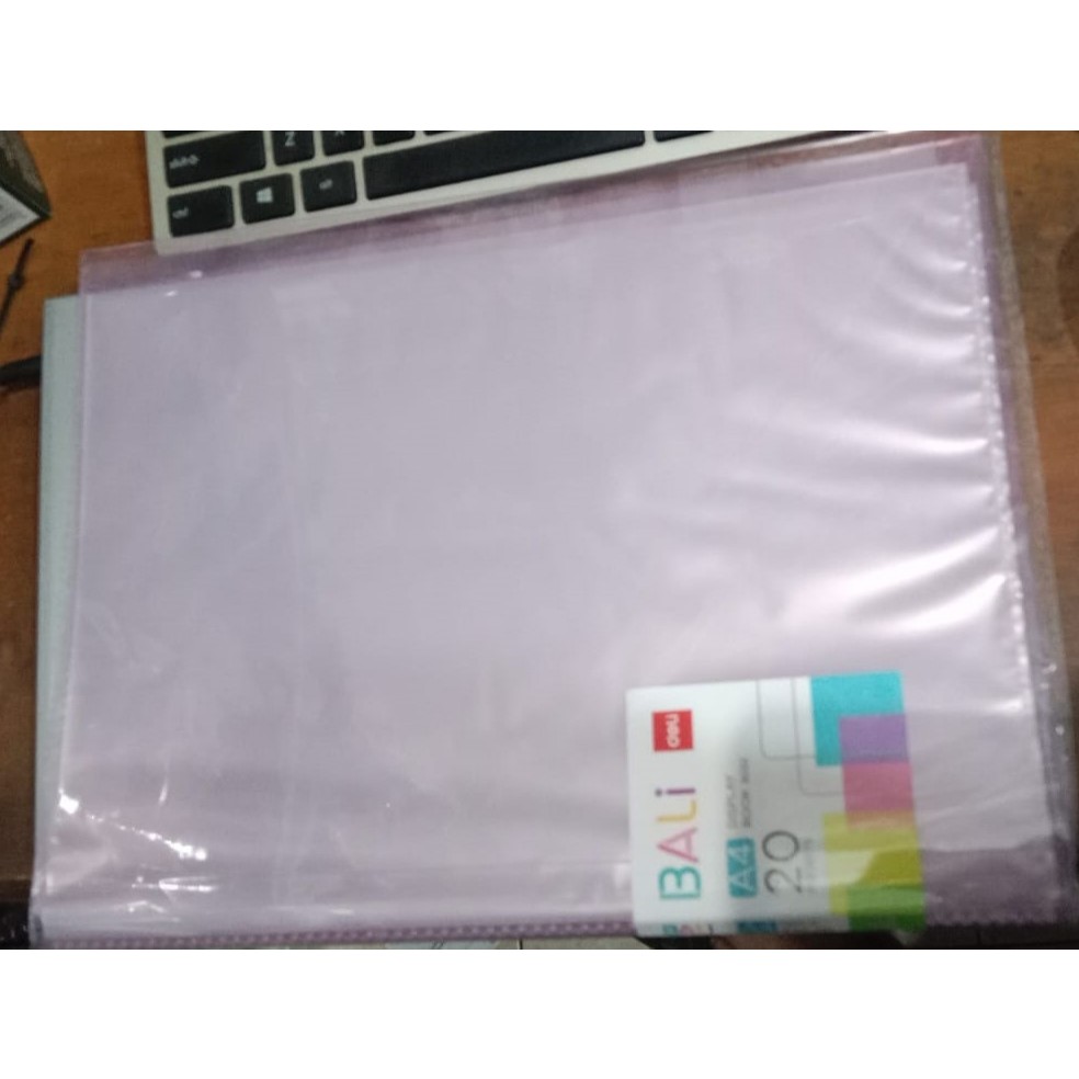 

Deli Clear Holder A4 20 pocket / display book isi 20 pocket deli / clear holder document isi 40