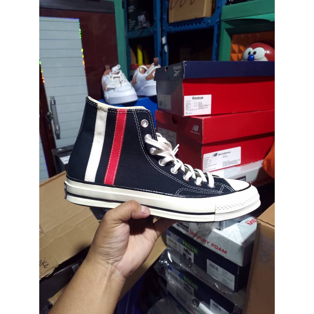 CONVERSE CHUCK 70 HI ARCHIVAL STRIPES BLACK ORIGINAL [A07441C]
