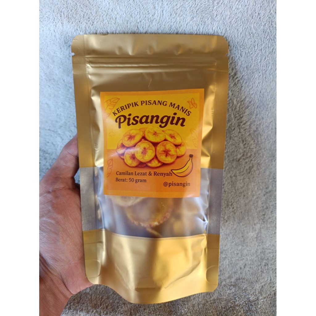 

Keripik Pisang Manis Renyah 50gr – Camilan Murah Premium
