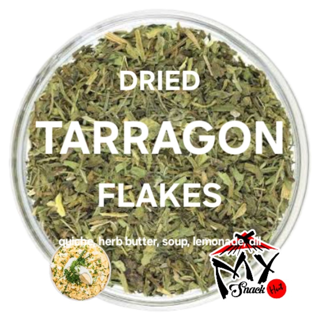 

DRIED TARRAGON 25GR DAUN TARAGON KERING QUICHE SOUP EGG SALAD LEMONADE REMPAH HERBS HERB BUMBU MASAK
