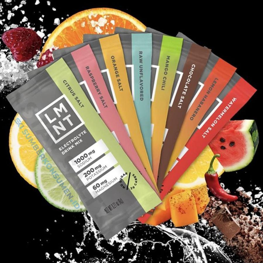 

LMNT Electrolytes Drink Semua Rasa Zero Sugar Hydration Sports Mix All Flavor-BOX 30pc