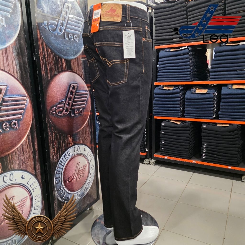 LEA JEANS CELANA PANJANG SLIMFIT NON STRETCH 603.85.01.01 HITAM AFRO