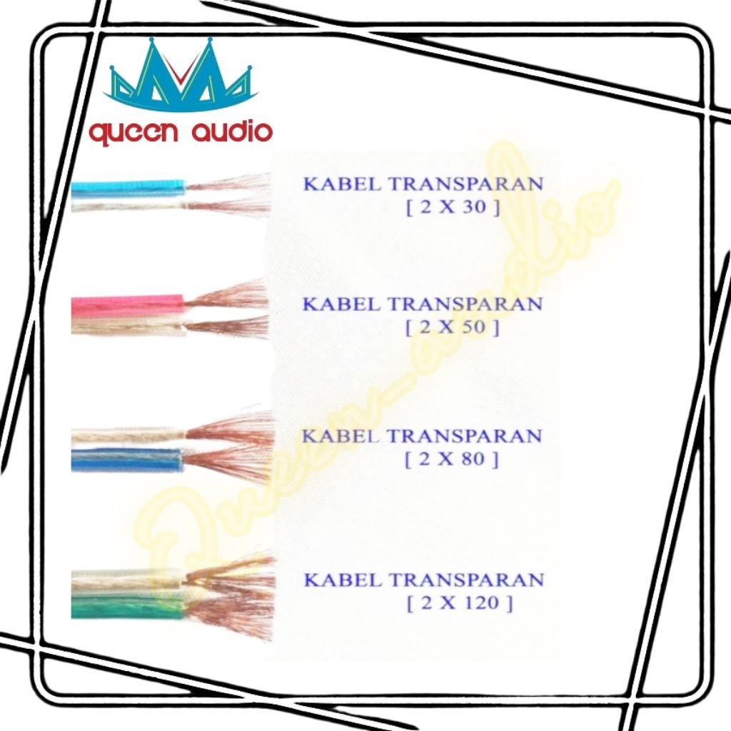 Kabel listrik transparan / harga per meter