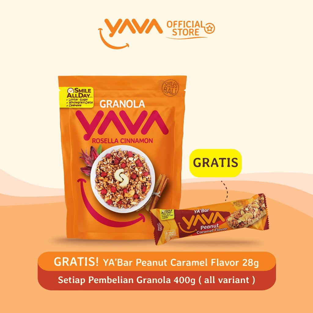 

YAVA Granola Rosella Cinnamon 400g